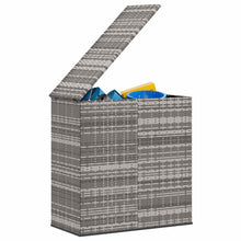 Carica l&#39;immagine nel visualizzatore di Gallery, Box da Giardino in Rattan PE 100x49x103,5 cm Grigio