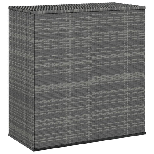 Box da Giardino in Rattan PE 100x49x103,5 cm Grigio