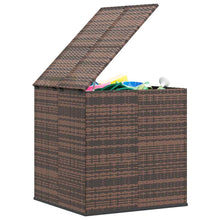 Carica l&#39;immagine nel visualizzatore di Gallery, Box da Giardino in Rattan PE 100x97,5x104 cm Marrone