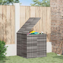 Carica l&#39;immagine nel visualizzatore di Gallery, Box da Giardino in Rattan PE 100x97,5x104 cm Grigio