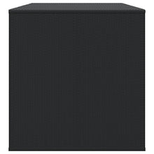 Load image into Gallery viewer, Baule da Giardino in Rattan PE 194x100x103 cm Nero