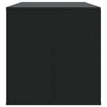 Carica l&#39;immagine nel visualizzatore di Gallery, Baule da Giardino in Rattan PE 291x100,5x104 cm Nero