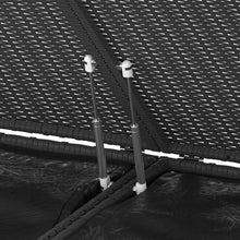 Carica l&#39;immagine nel visualizzatore di Gallery, Baule da Giardino in Rattan PE 291x100,5x104 cm Nero