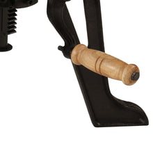 Indlæs billede til gallerivisning Tavolino 60x(42-62) cm in Legno Massello di Acacia e Ghisa