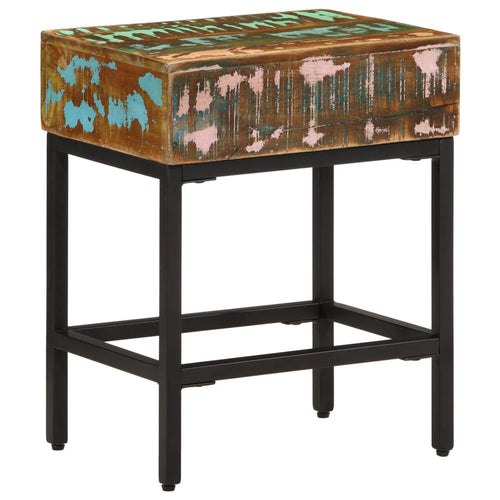 Tavolino 40x30x51 cm in Legno Massello di Recupero