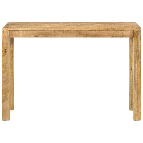 Tavolo Consolle 110x35x76 cm in Legno Massello di Mango Grezzo