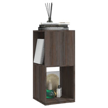 Load image into Gallery viewer, Armadietto Girevole Grigio Rovere 34,5x34,5x75,5cm Truciolato