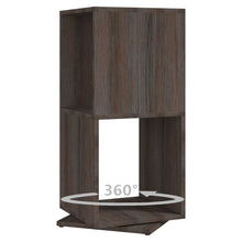 Load image into Gallery viewer, Armadietto Girevole Grigio Rovere 34,5x34,5x75,5cm Truciolato
