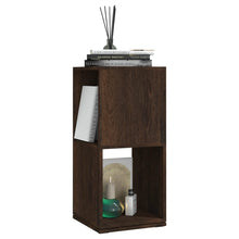 Load image into Gallery viewer, Armadietto Girevole Rovere Fumo 34,5x34,5x75,5 cm Truciolato