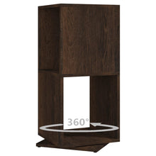 Load image into Gallery viewer, Armadietto Girevole Rovere Fumo 34,5x34,5x75,5 cm Truciolato