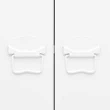 Carica l&#39;immagine nel visualizzatore di Gallery, Libreria Industriale Bianca con 2 ante 80x32x180 cm in Acciaio