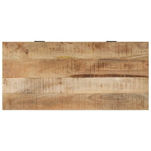 Load image into Gallery viewer, Panca con Vano PortaScarpe 85x40x45 cm in Legno Massello di Mango