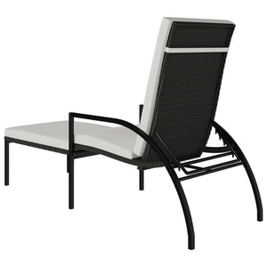 Set 2 Lettini in Rattan PE Marrone
