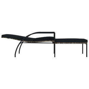 Set 2 Lettini in Rattan PE Antracite