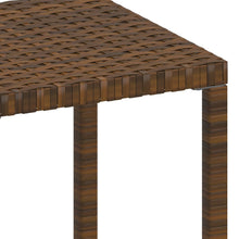 Laden Sie das Bild in den Galerie-Viewer, Set 2 Lettini con Tavolino in Polyrattan Marrone