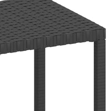Charger l&#39;image dans la galerie, Lettini Prendisole 2 pz con Tavolo in Polyrattan Neri