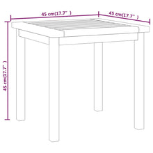 Indlæs billede til gallerivisning Tavolino 45x45x45 cm in Legno Massello di Teak