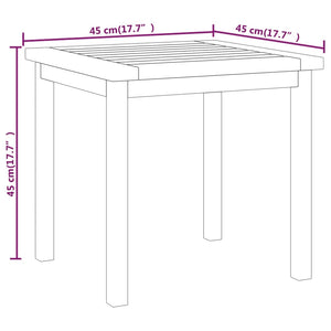 Tavolino 45x45x45 cm in Legno Massello di Teak
