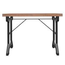 Indlæs billede til gallerivisning Tavolo da Pranzo 110x65x82cm in Legno Massello di Abete e Ferro