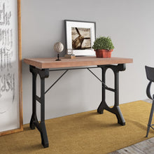 Indlæs billede til gallerivisning Tavolo da Pranzo 110x65x82cm in Legno Massello di Abete e Ferro