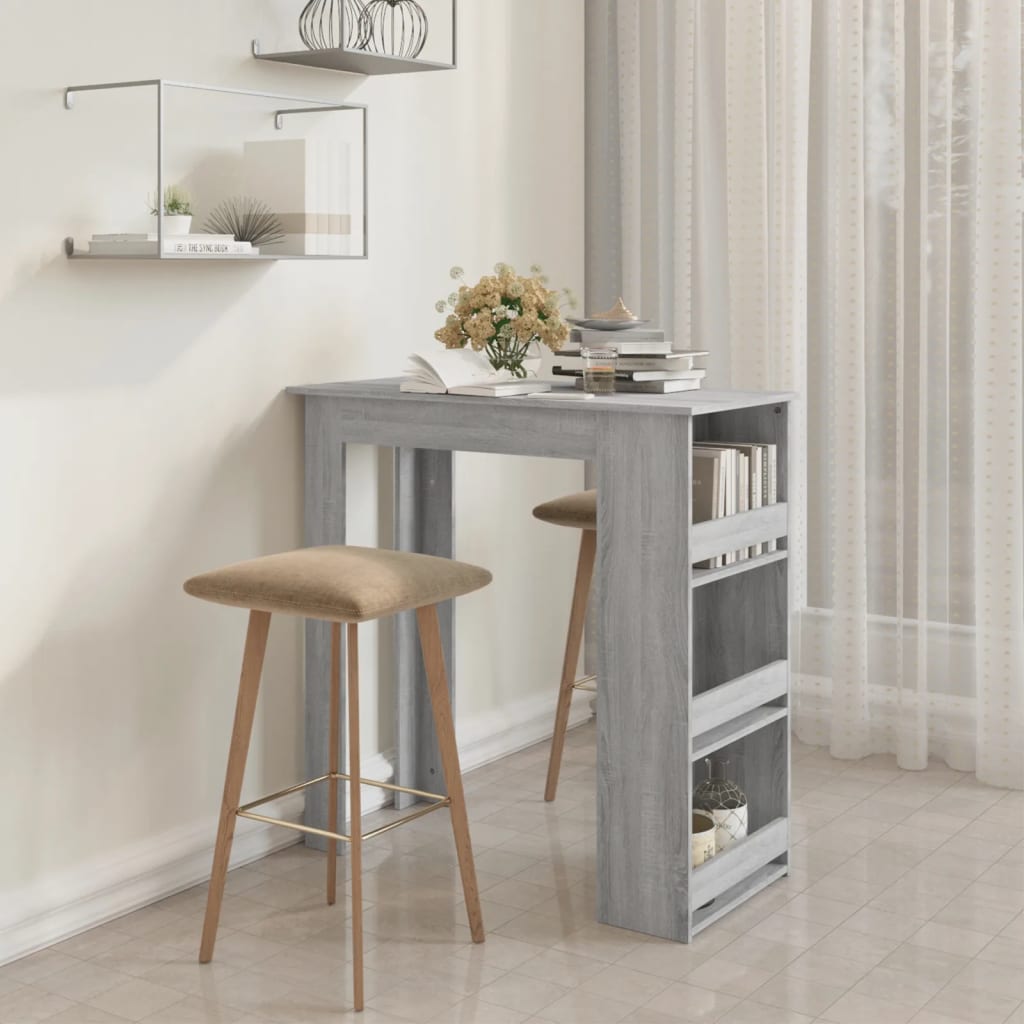 Tavolo Bar Grigio Sonoma 102x50x103,5cm