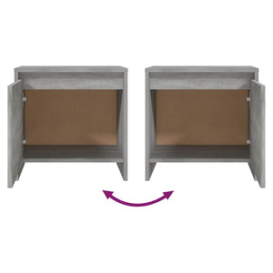 Comodini 2 pz Grigio Sonoma 45x34x44,5 cm in Truciolato