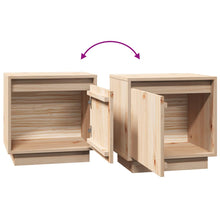 Carica l&#39;immagine nel visualizzatore di Gallery, Comodini 2 pz 40x30x40 cm in Legno Massello di Pino