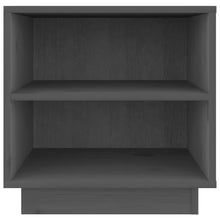 Load image into Gallery viewer, Comodini 2 pz Grigi 40x34x40 cm in Legno Massello di Pino