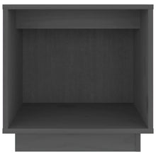 Load image into Gallery viewer, Comodini 2 pz Grigi 40x30x40 cm in Legno Massello di Pino