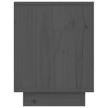Load image into Gallery viewer, Comodini 2 pz Grigi 40x30x40 cm in Legno Massello di Pino