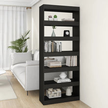 Charger l&#39;image dans la galerie, Libreria/Divisorio Nero 80x30x198 cm in Truciolato