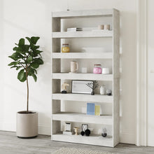 Charger l&#39;image dans la galerie, Libreria/Divisorio GrigioCemento 100x30x198cm Legno Multistrato