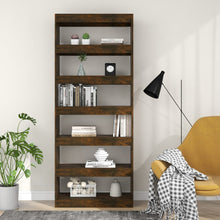 Charger l&#39;image dans la galerie, Libreria/Divisorio Rovere Fumo 80x30x198 cm in Truciolato