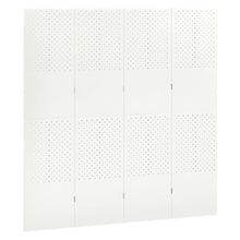 Load image into Gallery viewer, Separè 4 Pannelli 2 pz Bianco 160x180 cm in Acciaio
