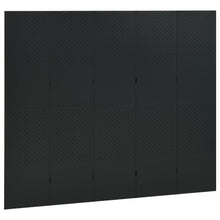 Load image into Gallery viewer, Separè 5 Pannelli 2 pz Nero 200x180 cm in Acciaio