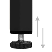 Load image into Gallery viewer, Comodini 2 pz Neri 40x30x54,5 cm Acciaio e Vetro