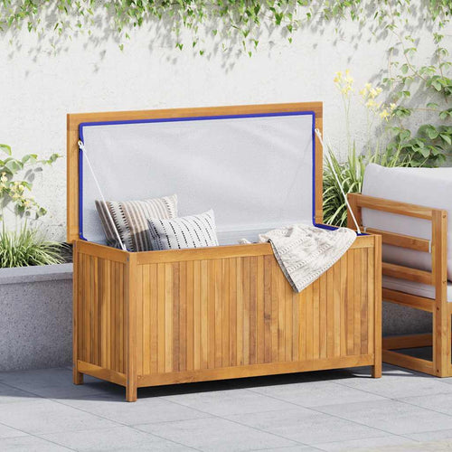 Baule da Giardino 114x50x58 cm in Massello di Teak