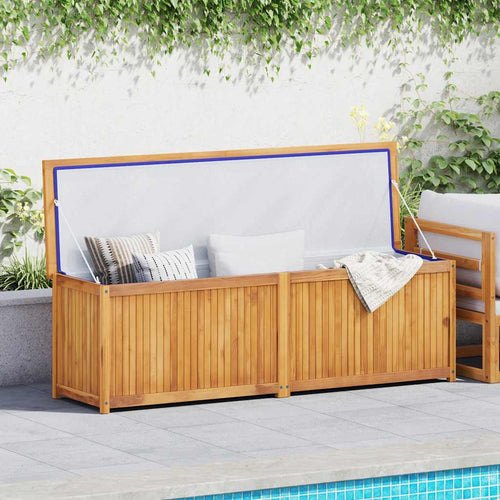 Baule da Giardino 175x50x55 cm in Massello di Teak