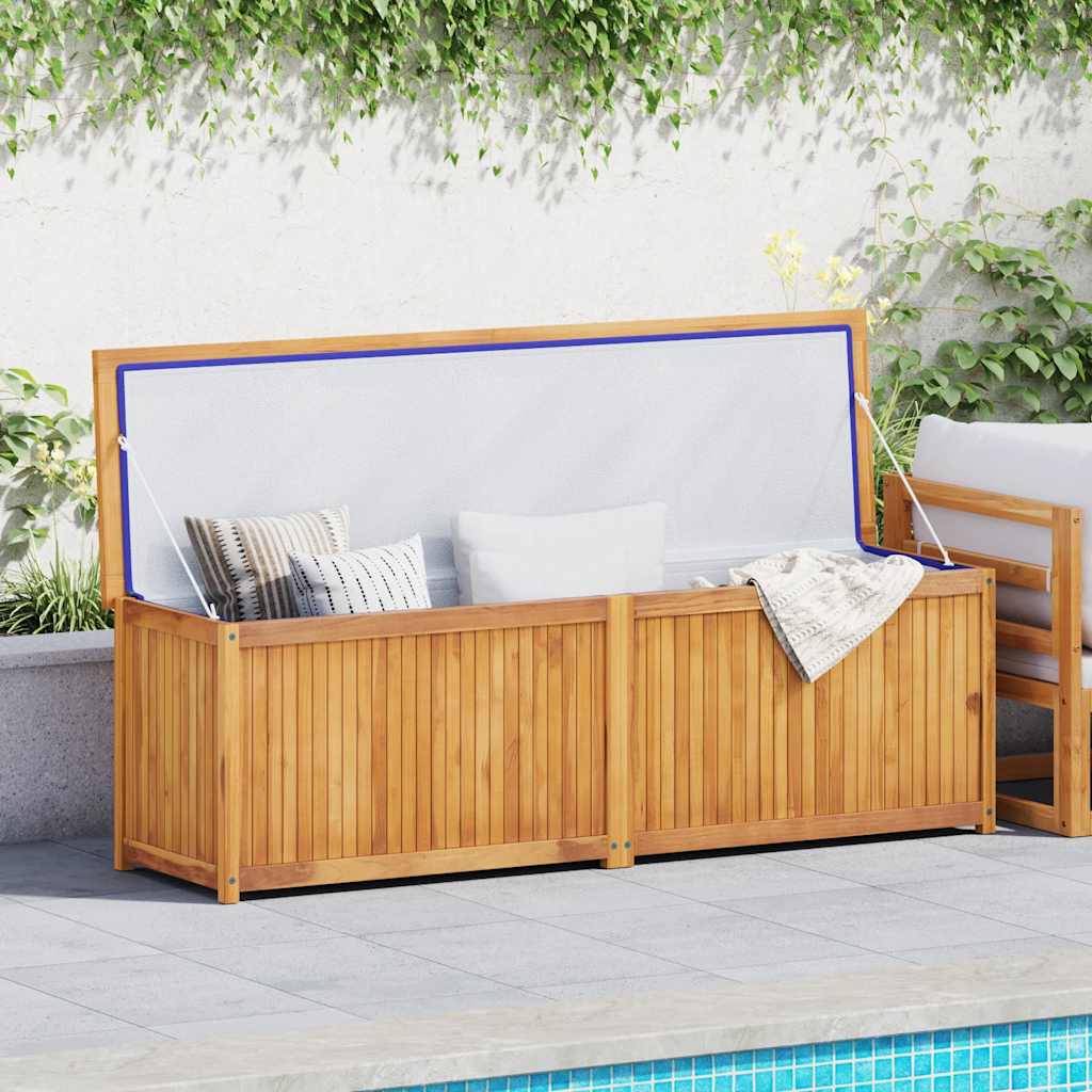 Baule da Giardino 175x50x55 cm in Massello di Teak