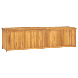 Baule da Giardino 200x50x55 cm in Massello di Teak