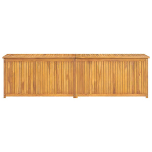 Baule da Giardino 200x50x55 cm in Massello di Teak
