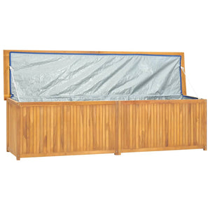 Baule da Giardino 200x50x55 cm in Massello di Teak