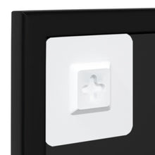 Load image into Gallery viewer, Specchio a Parete Nero 100x60 cm in Metallo