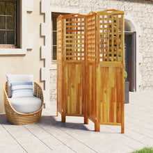 Load image into Gallery viewer, Divisorio a 4 Pannelli 162x2x180 cm Legno Massello di Acacia
