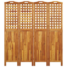 Load image into Gallery viewer, Divisorio a 4 Pannelli 162x2x180 cm Legno Massello di Acacia