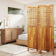 Load image into Gallery viewer, Divisorio a 4 Pannelli 162x2x180 cm Legno Massello di Acacia