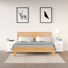 Load image into Gallery viewer, Comodini 2 pz Bianchi 50x35x61,5 cm in Legno Massello di Pino