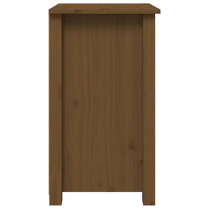 Comodini 2 pz ambra 40x35x61,5 cm in Legno Massello di Pino