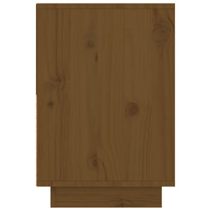 Comodini 2 pz Marrone Ambrato 60x34x51 cm in Legno di Pino