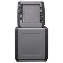 Load image into Gallery viewer, Bauletto da Giardino 54x53x57 cm 130 L Grigio Scuro e Nero